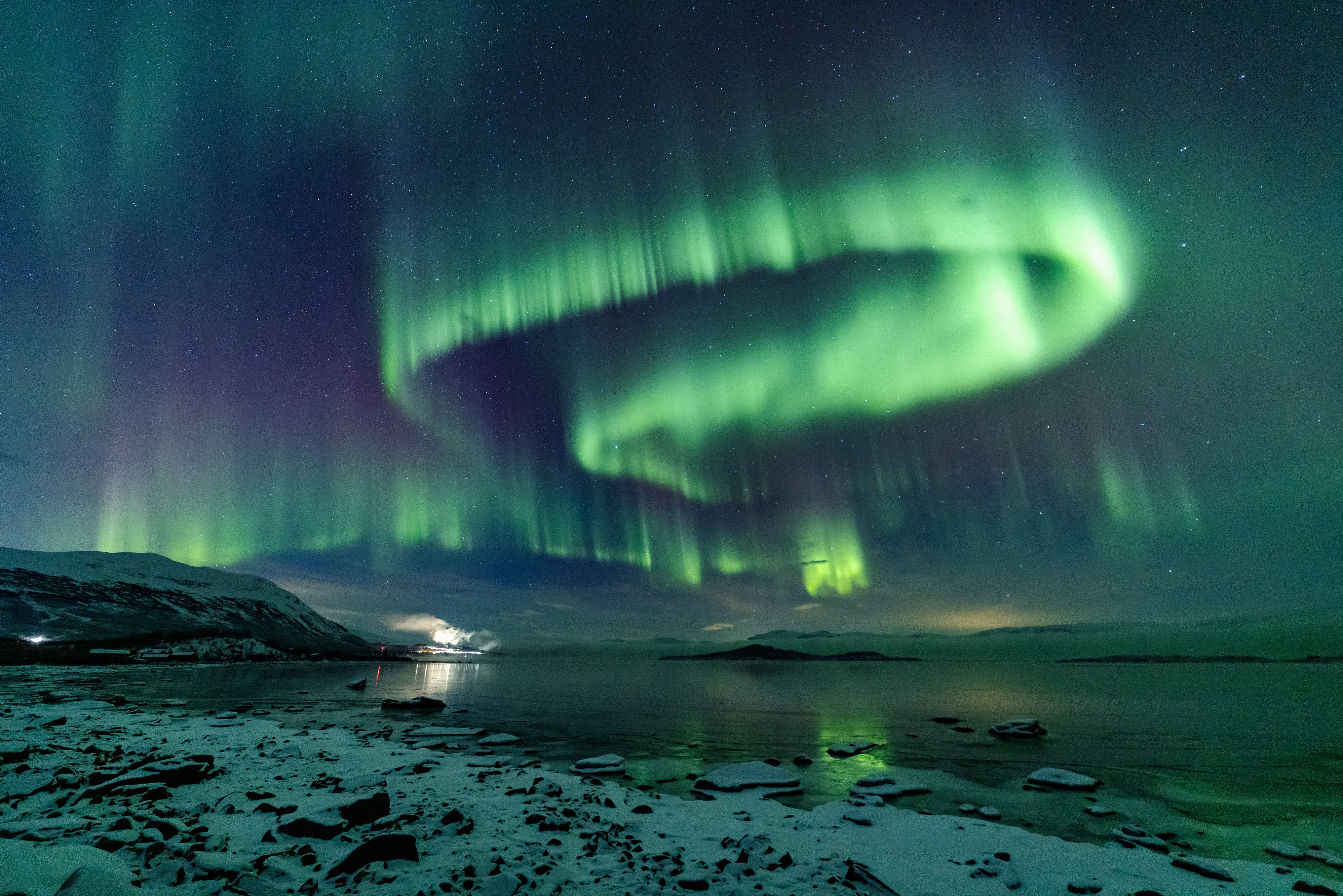 Northern Lights over Kiruna Sweden